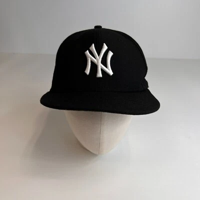 New York Yankees Hat Men 7 3/8 Wool NY Raised Logo Retro Run Gym Hype Core Ex - Image 1 of 4