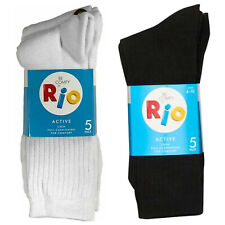 Rio 5 Pack Active Crew Mens Business Work Cushion Comfort Socks Bulk S7266W