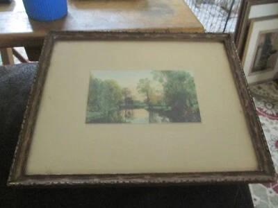 J. C. Bicknell Signed REFLECTIONS Framed Hand Tinted Photo Vintage - Image 1 of 3