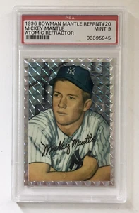 1996 BOWMAN Mickey Mantle #20 PSA 9 Atomic Refractor (1952 Commemorative) *5945 - Picture 1 of 2