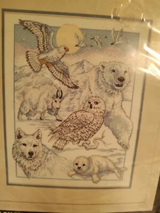 New Dimensions Counted Cross Stitch Kit North American Beauties Animals Unused - Picture 1 of 3