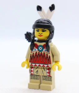 Female Indian 6748 6746 6766 6763 Western Wild West Cowboys LEGO® Minifigure - Picture 1 of 5
