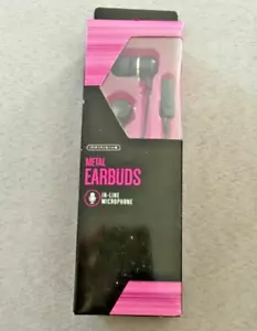 Infinitive Metal Earbuds with In-Line Microphone - Black NEW - Picture 1 of 1
