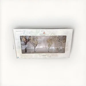Dept. 56 ~ Seasons Bay Village Accessory ~ Winter Trees #53384 NEW - Picture 1 of 3
