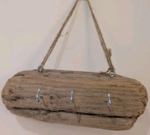 Beautiful Devon Driftwood Key Holder Key Rack. Handmade WoodGift. Free Delivery - Picture 1 of 2