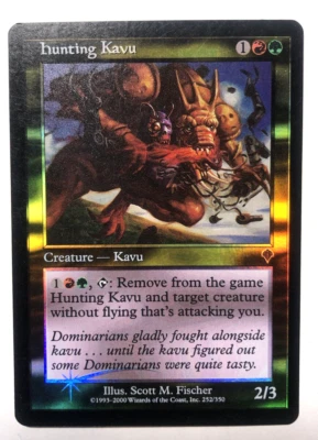 Hunting Kavu 252/350 Invasion FOIL MTG Magic the Gathering LIGHTLY PLAYED LP - Image 1 of 2