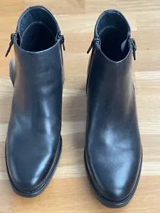 5th Avenue Damen Leder Stiefelette, Damen Schuhe Echtleder Schwarz, Größe 39 - Bild 1 von 12