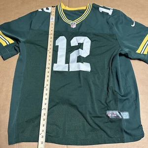 Nike NFL Green Bay Packers #12 Aaron Rodgers On Field Player Jersey Mens Size 56 - Picture 1 of 13