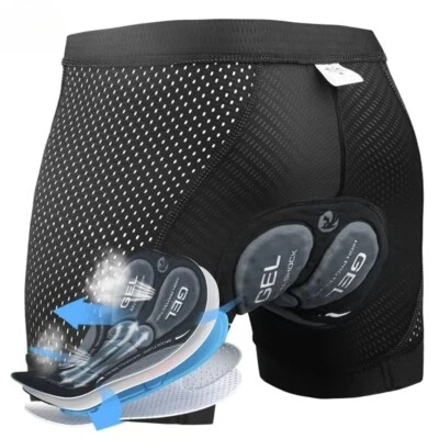 Hombres Pantalones Cortos de Ciclismo Verano Ciclismo Ropa Interior Malla Transpirable Bicicleta Calzoncillos Foto 1 de 4