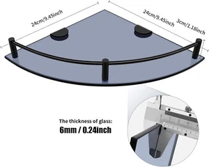 Glass Corner Shelf - Imagen 1 de 3