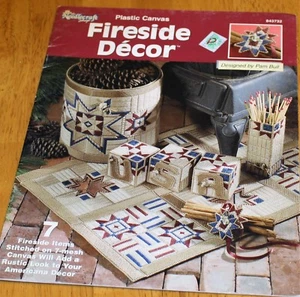 Needlecraft Shop - FIRESIDE DECOR in Plastic Canvas Book #843732 GUC 7 Designs - Picture 1 of 4