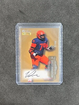 RARE ROOKIE CARD!!!  VEDERIAN LOWE - WILD CARD MATTE - AUTO - #'d /100 - Image 1 of 3