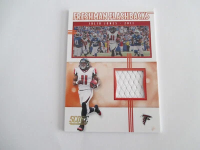 JULIO JONES ATLANTA FALCONS 2020 PANINI PLAYER-WORN /USED MATERIAL CARD #FF-JJ - Image 1 of 3