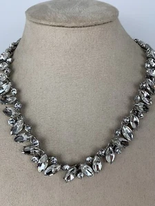 Collana donna Charter Club dichiarazione tono argento cristalli trasparenti - Foto 1 di 6