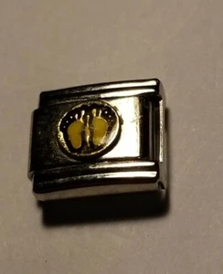 FÜSSE Armband Charm. D'LINK Edelstahl. - Bild 1 von 3