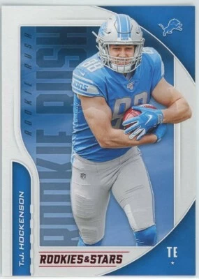 2019 Panini Rookies & Stars T.J. Hockenson Rookie Rush RR-TH Detroit Lions - Image 1 of 2
