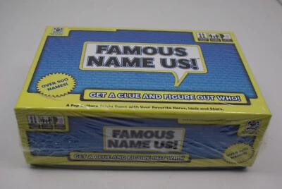 Famous Name Us Pop Culture Trivia Game Get A Clue Figure Out Who New Sealed! - Image 1 of 4