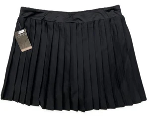 Falda corta de rendimiento plisada Activ8 para mujer con pantalones cortos tenis negra talla L nueva con etiquetas - Imagen 1 de 7