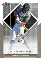 GABRIEL RODRIGUEZ 2016 LEAF "PERFECT GAME" NIKE ALL-AMERICAN ROOKIE CARD #187!