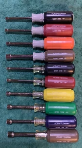 10 Craftsman soft grip nut drivers SAE and metric - Picture 1 of 3