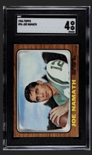 1966 Topps Football JOE NAMATH Card #96 Very good Excellent Condition Vintage 💎