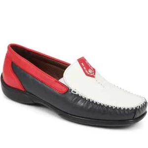 PAVERS Leather Slip On Moccasins Loafers Casual Comfort Shoes Flats UK Size 5 - Picture 1 of 5