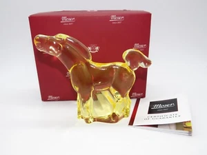 Moser Cavallo cristallo giallo. Altezza 9 cm. - Foto 1 di 5