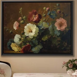 Wildflower Bouquet Canvas Art Rustic Floral Painting Botanical Wall Decor Print - Picture 1 of 9