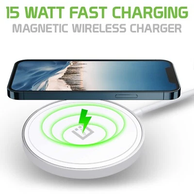 Cellet 15 Watt Magnetic Wireless Charger Compatible with MagSafe Phones - Image 1 of 4