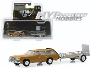 Greenlight 1:64 1977 Pontiac Lemans Safari & Utility Traily Gold 32180-A * - Imagen 1 de 1