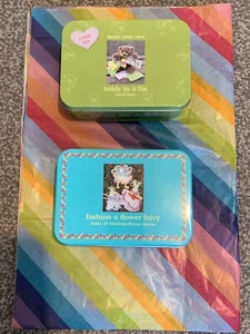 Apple To Pears Craft Kits In Tins.Teddy And Flower Fairies Bundle. - Picture 1 of 11