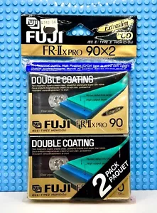FUJI FR-IIX PRO 90 TWIN PACK TYPE II BLANK CASSETTE TAPES (2) (SEALED) - Picture 1 of 2