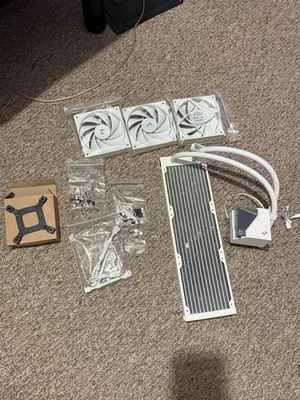 DeepCool LT720 WH 360mm Liquid CPU Cooler AIO White Used Working AS IS - Image 1 of 4