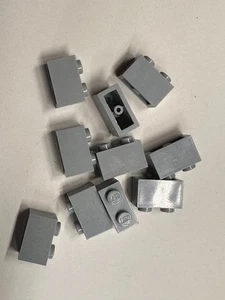 LEGO 1 x 2 Brick, Light Bluish Gray, 3004 QTY 10 Free Shipping - Picture 1 of 1
