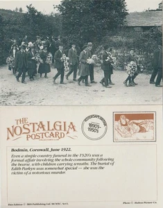 Postal Bodmin Cornwall 1922 Funeral Edith Parkyn Procesión Asesinato - Nostalgia - Imagen 1 de 3