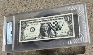 BAYSIDE Anthony Raneri SIGNIERTER PSA/DNA Auto Slabbed Dollar Schein - Bild 1 von 2