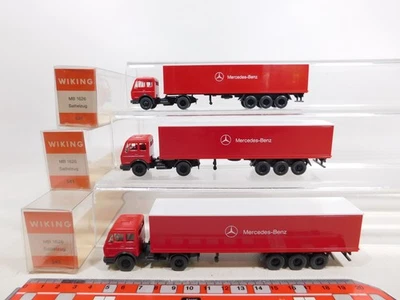 3X Wiking H0 1:87 541 Modello Sattelzug MB/Mercedes 1626 Mint+Box #DD631-0,5 - Immagine 1 di 4