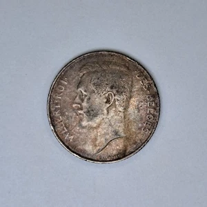 1913 Belgium 1 One Franc Silver Coin High Grade Nice! #SA24  - Picture 1 of 3