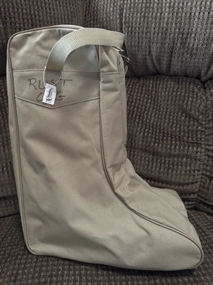 M&F Western Boot Travel Bag Zip Up Cowboy Rodeo Carry Case Water Resistant Tan - Image 1 of 4