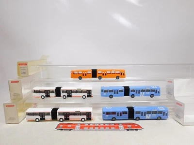 Wiking 1:87 H0 5X Gelenkbus Bus MB O 305 G 705 01 31 Ecc Mint+Box #EI10-1 - Immagine 1 di 4