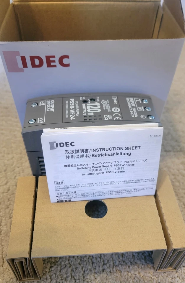 IDEC PS5R-VF24 / PS5RVF24 POWER SUPPLY 120W 24VDC electrical equipment - Image 1 of 4