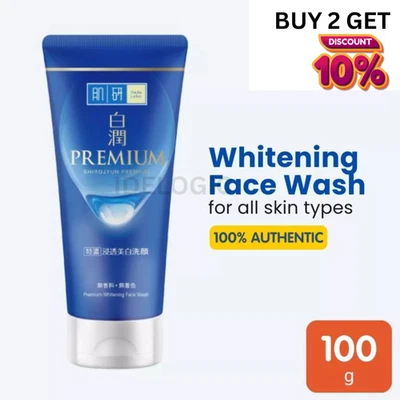 Hada Labo Premium WHlTENING Face Wash 100g  BRlGTENING Cleanser for All Skin - Image 1 of 4