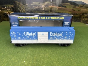20-80003E O-GAUGE MTH DEALER APPRICIATION CHRISTMAS BOX CAR- WINTER EXPRESS NIB - Picture 1 of 20