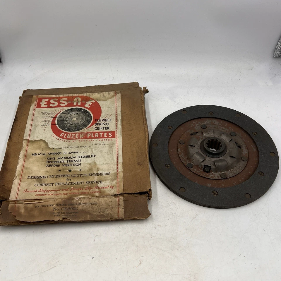 Ford V8 60 modelo 60 1937 1938 vintage Ford 8,5”. Placa de disco de embrague CF-6002 Foto 1 de 4