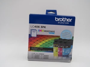 BROTHER LC406 CONFEZIONE DA 3 CARTUCCE DI INCHIOSTRO A COLORI - LC4063PKS NUOVE - Foto 1 di 3