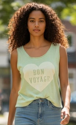 NEW VICTORIA'S SECRET SUNWASH TERRY CROP TANK MINT GREEN SZ SMALL MSRP $39.50 - Image 1 of 4