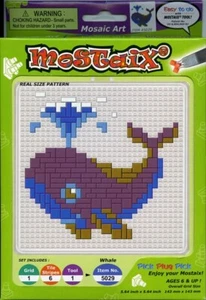Mostaix Ballena Mosaico Arte Azulejos Artesanía Kit Bloque Puzzle Serie Azul Edad 3+ NUEVO - Imagen 1 de 7