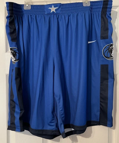 Dallas Mavericks Nike NBA Basketball Shorts Men's Blue/Navy +2 4XL XXXXL Cover