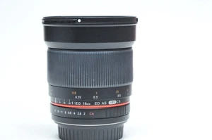 Rokinon 16mm F/2.0 ED AS UMC CS MF Lens for Canon EF DSLR - Picture 1 of 3