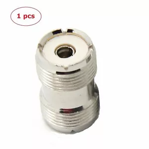 1X SO-239 UHF Female to Female Coupler RF Adapter Barrel Connector for PL-259 - Picture 1 of 5